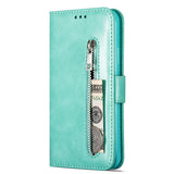 Leather Flip Wallet Zipper Case For Samsung Galaxy S9 Plus S8 S10 Note 10+ 8 9