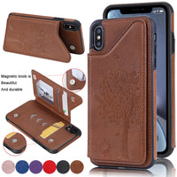 New Leather Wallet Card Holder Case For iPhone X XS Max XR 8 7 6S 6 Plus
