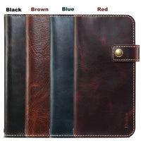 Wallet Finger Strap Leather Case iPhone 14 13 12 series