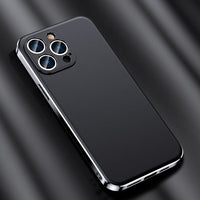 Luxury Plating Shockproof Lens Protection Leather Case for iPhone 14 13 12 series