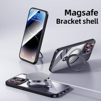 Lens Protection Magnetic Magsafe Wireless Charging Transparent Case For iPhone 14 13 12 series