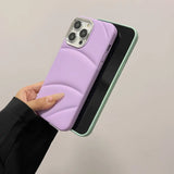 Liquid Silicon Down Jacket The Puffer Case For iPhone 15 14 13 series