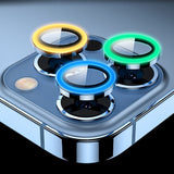 Luminous Lens Protector Ceramic Camera Lens Protective Glass for iPhone 15 14 13 12 series