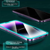 Luminous Tempered Glass Glowing Protective Glass Screen Protector For iPhone 14 13 series
