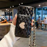 Leather Crossbody Bag Case For iPhone 14 13 12 series