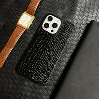 Luxury Leather Printed Case For iPhone 15 14 13 12 series