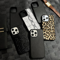 Luxury Leather Printed Case For iPhone 15 14 13 12 series