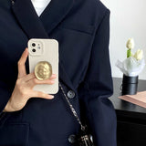 3D Electroplated Metal Holder Stand Case for iPhone 14 13 12 series