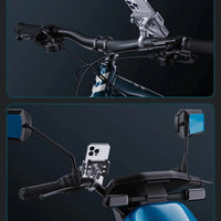 Aluminum Alloy Metal Bicycle Motorcycle Non-Slip Adjustable Universal Phone Holder For iPhone Samsung Phone