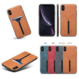 Business Style Leather With Card Holder Case for iPhone X XS Max XR 8 7 Plus
