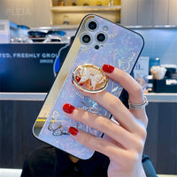 Butterfly Ring Stand Holder Case for iPhone 14 13 12 series