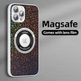 Luxury Camera Lens Glass Glitter Magnetic Magsafe Full Protection Hard Case For iPhone 14 13 12 series