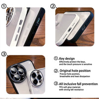 Luxury Camera Protector Lens Film Transparent Case For iPhone 14 13 12 series