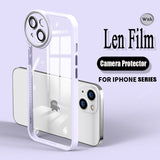 Luxury Camera Protector Lens Film Transparent Case For iPhone 14 13 12 series