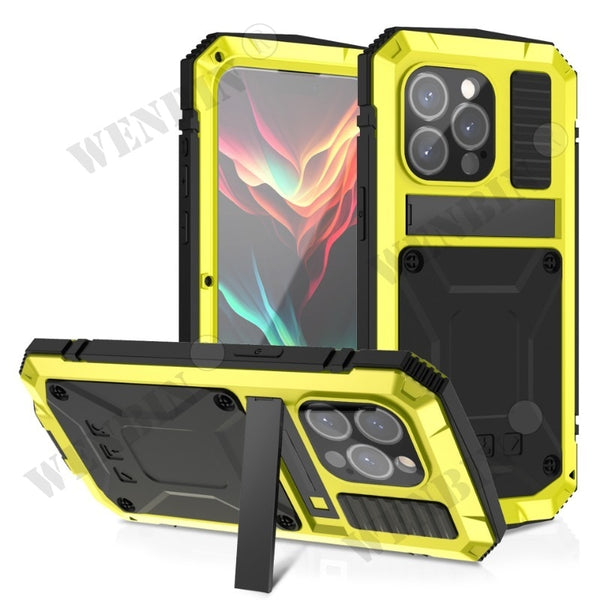 Rugged Armor 360 Full Phone Metal Aluminum Shockproof Case For iPhone 15 series