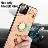 Luxury Diamond Finger Ring Magnet Clear Soft Slim Bling Back Cover Case for iPhone 11 Pro Max