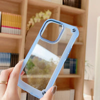 Anti-Shock Clear PC + TPU Case For iPhone 15 14 13 12 series