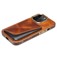 Luxury Leather Card Holders Magnetic Wallet Shockproof Case For iPhone 15 14 13 series