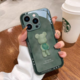 Luxury Cute Cartoon Lens Protection Glass Case For iPhone 14 13 12 series