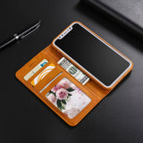 Luxury Flip Leather Case for iPhone XS Max XR