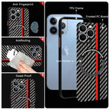 Luxury For Magsafe Charging Shockproof Carbon Fiber Pattern Case For iPhone 14 13 12 series