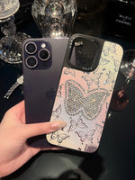 Luxury Glitter Diamond Rhinestone Butterfly Case For iPhone 14 13 12 series