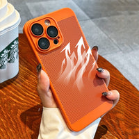 Heat Dissipation Camera Film Protection Hard PC Case For iPhone 14 13 12 series