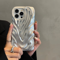 Heat Dissipation Hollow Water Ripple Shockproof Soft Case For iPhone 14 13 series