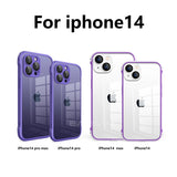 Luxury Hybrid Bumper Transparent Case for iPhone 14 13 12 series