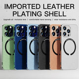 Ice Pattern Plating Magnetic Case for iPhone 14 13 12 series