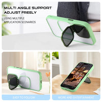 Luxury Integrated Bracket Stand Soft Frame Case With Lens Protection For iPhone 15 14 13 12 series