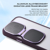 Luxury Integrated Bracket Stand Soft Frame Case With Lens Protection For iPhone 15 14 13 12 series