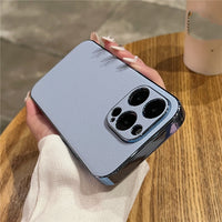 Luxury Leather Plating Shockproof Cases For iPhone 14 13 12 Pro Max Plus