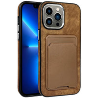 Luxury Leather Card Slots Shockproof Case For iPhone 15 14 13 12 series