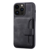 Luxury Leather Card Pocket Wallet Shockproof Case for iPhone 15 14 13 12 series