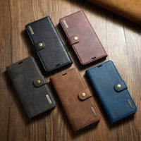 Luxury Leather Magnetic Wallet 2 In 1 Detachable Flip Case For Samsung S23 S22 S21 series