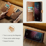 Luxury Leather Magnetic Wallet 2 In 1 Detachable Flip Case For Samsung S23 S22 S21 series
