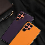 Luxury Leather Phone Case For Samsung S22 S21 series