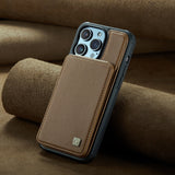 Luxury Leather Wallet Anti Theft Brush Card Slots Shockproof Case For iPhone 14 13 12 series