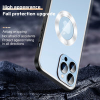 Luxury Magnet Metallic Shockproof TPU Frame Cases For iPhone 14 13 12 series