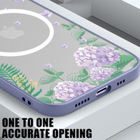 Luxury Magnetic Magsafe Cute Flower Shockproof Matte Hard Case For iPhone 14 13 12 series