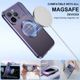 Luxury Magsafe Magnetic Metal Stand Metal Lens Holder Case For iPhone 14 13 series