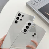 Luxury Makeup Mirror Shockproof Bumper Case For Samsung Galaxy S23 S22 S21 Ultra Plus