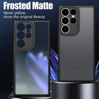 Luxury Matte Clear Armor Hybrid TPU+PC Shockproof Case For Samsung Galaxy S23 S22 Ultra Plus