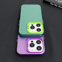 Luxury Matte Shockproof Bumber Solid Color Soft TPU Case For iPhone 15 14 13 12 series