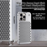 Luxury Metal Heat Dissipation Hollow Cooling Aluminum Case For iPhone 15 14 13 series