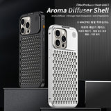 Luxury Metal Heat Dissipation Hollow Cooling Aluminum Case For iPhone 15 14 13 series