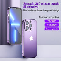 Luxury Metallic Aluminum Full Body Protection Shockproof Cases For iPhone 14 13 12 series