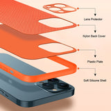 Luxury Nylon Cloth Fabric Texture Case For iPhone 14 13 12 series
