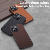 Luxury PU Leather Magsafe Wireless Charging Silicone Case For iPhone 14 13 12 series